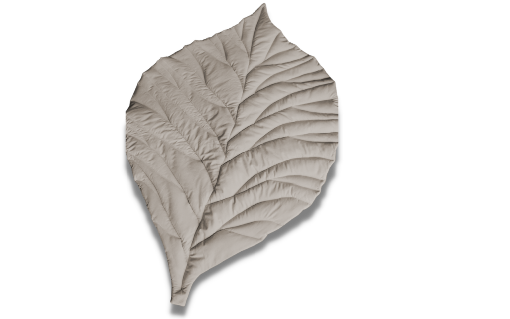Mata liść z bawełny organicznej aluminium