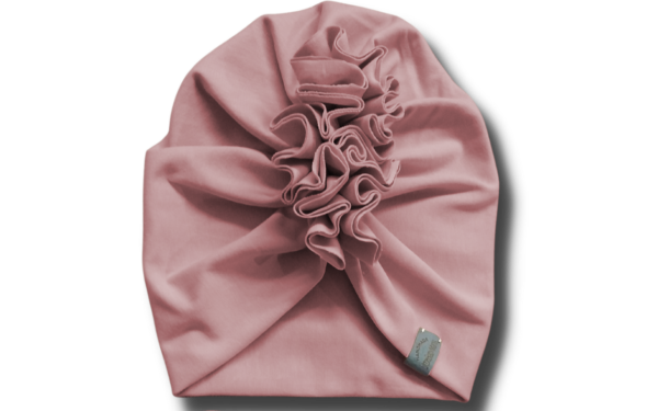 turban dla dziewczynki brudny róż