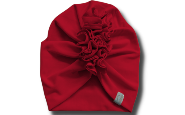 turban dla dziewczynki czerwony