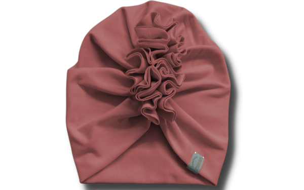 turban dla dziewczynki kwarcowy róż