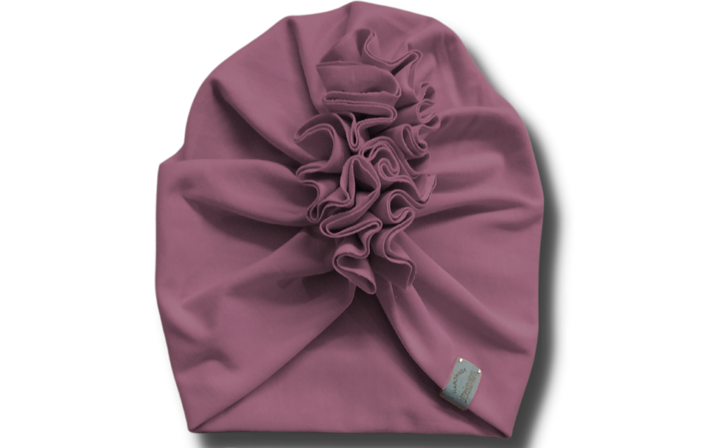 turban dla dziewczynki wrzosowy